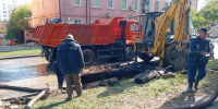 В Курске ремонтируют водопровод на пересечении улиц Мирной и Горького - Курские Известия