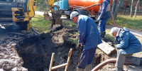 В Курске на перекрестке Мирной и Горького ремонтируют водопровод - Городские Известия