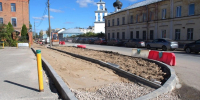 В Пскове приводят в порядок тротуары на улице Некрасова - Псковская правда