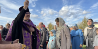 Освящен поклонный крест в деревне Крутая Кстовского района - Нижегородская епархия