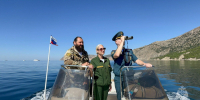 Защищённость от огня проверили с воды: в морской рейд вышли МЧС России и Севастопольское лесничество - МЧС России
