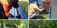 ​В м.о. Истра наводят порядок: сотни отремонтированных и покрашенных скамеек и урн за теплый сезон - Газета Истра сегодня