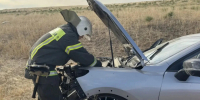 Пожарные Целинного района ликвидировали последствия ДТП - МЧС Республики Калмыкия