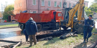 Продолжается ремонт водопровода в центре Курска. - Город Курск