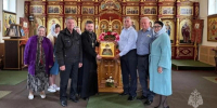 Ветераны МЧС передали в дар храму под Белгородом рукописную икону целителя Пантелеймона - Сетевое издание Победа 31