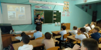 В преддверии Дня Ипатовского округа юношеская библиотека провела час познаний и открытий «Большой России малый уголок» для учащихся городской школы. - Межпоселенческая центральная библиотека