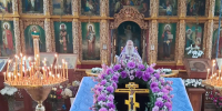 Воздвижение Животворящего Креста Господня. Праздничное богослужение в Свято-Благовещенском храме города Унеча - Клинцовская епархия