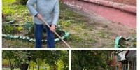 Субботник на территории - ТОС Омска
