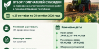 Отбор получателей субсидии на агротехнологические работы для аграриев ЛНР. - Город Ровеньки