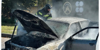 У Кургана Бессмертия в Брянске сгорел автомобиль - БрянскToday.Ru