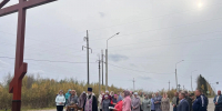 На въезде в село Павино установили и освятили новый Поклонный Крест - Северная правда