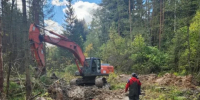 В Балабаново прорвало водопровод на улице Дзержинского - Калужский перекрёсток