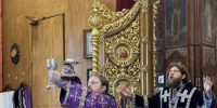 Архиерейское богослужение в Троицком кафедральном соборе г. Щигры. - Щигровская епархия