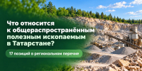 Какие полезные ископаемые считаются общераспространёнными в Татарстане? - Министерство экологии