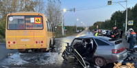 В Башкирии «ВАЗ-2112» врезался в школьный автобус. Есть жертвы - Сетевое издание Республика Башкортостан