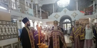 Чин Воздвижения Креста Господня в Казанском соборе города Людиново - Козельская епархия
