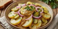 И никакого мяса не надо: сытный тёплый салат "Осенний" с отварной картошечкой гости уминают первым - весь секрет в особой заправке - Progorod33.Ru