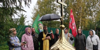 Совершено освящение нового купола в часовне во имя прп. Серафима Саровского - Выборгская Епархия