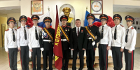 Эстафету знамени продолжили кадеты - Мирнинский район