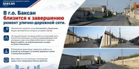 В г.о. Баксан близится к завершению ремонт улично-дорожной сети - Городской округ Баксан