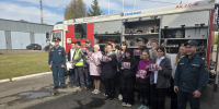 Юные ступинцы посетили пожарно-спасательную часть - ГУ МЧС МО