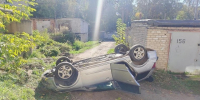 смертельное опрокидывание Opel Astra 29.9.2026, ГСК Планета-2, фото ГАИ - О чём Говорит Смоленск