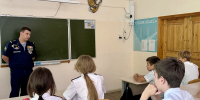 Портовик, участник СВО провел для школьников Урок мужества - Город-герой Новороcсийск