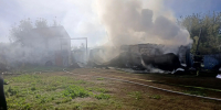 Пожар в селе Боровка - Центр по делам гражданской обороны, пожарной безопасности и чрезвычайным ситуациям