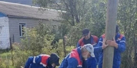 В селе Кани Кулинского района заменили шесть опор на ЛЭП - Министерство энергетики и тарифов