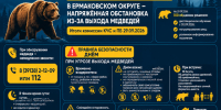 Обстановка с выходами медведей: итоги комиссии КЧС и ПБ от 29.09.2026. - Ермаковский район