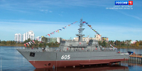 На СНСЗ спустили на воду тральщик "Семен Агафонов" проекта "Александрит" - ГТРК Санкт-Петербург
