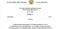 О проведении мониторинга состояния архивного дела и делопроизводства в организациях – источниках комплектования государственного и муниципальных архивов Республики Ингушетия - Архивная служба