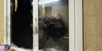 Разбитое окно. Фото пресс-службы ГУ МВД России по Иркутской области - Irk.Ru