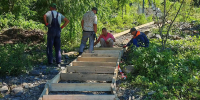 Во Владивостоке в новом сквере на Ватутина для удобства местных жителей построили новую лестницу - Администрация г. Владивостока