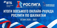 Итоги 8-го раунда РОСлиги-2026: 2 192 партии и 250 игроков за один тур - Шахматная Федерация