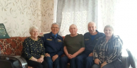 Ветераны поздравили ветерана - Центр по делам гражданской обороны, пожарной безопасности и чрезвычайным ситуациям