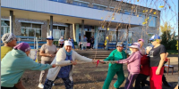 В Бураевском районе  жители серебряного возраста отметили праздник командными состязаниями - Единая Россия