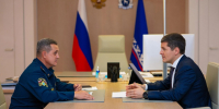 Дмитрий Артюхов и Олег Гилев обсудили пожарную безопасность Ямала - ГТРК Ямал