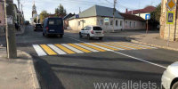 На Площади Победы появилась новая дорожная разметка - Allelets.Ru