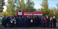 В Брасовском районе состоялось торжественное открытие памятника пожарному автомобилю - МЧС