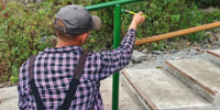 В сквере на Ватутина построили лестницу на месте протоптанной тропинки - NewsVl.Ru