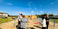 Новая спортивная площадка открылась в Елабуге Хабаровского района - ИА Хабаровский край сегодня