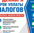 1 декабря - срок уплаты налогов! - Миякинский район