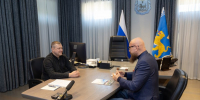 Губернатор Михаил Ведерников встретился с председателем Общественного движения предпринимателей Андреем Ковалевым - Правительство Псковской области