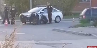 В Пскове патрульный автомобиль ДПС столкнулся с мотоциклом - Pln-Pskov.Ru