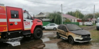 Пожар в селе Обшаровка Приволжского района - НИА Самара