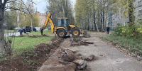 Подрядчик с техникой зашел на улицу Сосновая - Город Ч.
