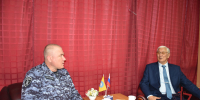Росгвардейцы в Калмыкии поздравили ветерана службы с Днем пожилых людей - Росгвардия
