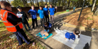 В Волоколамске прошли соревнования, приуроченные ко Дню гражданской обороны - ГУ МЧС МО