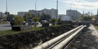 Отремонтированная тепломагистраль по Фарафонова-Илизарова подаёт теплоноситель жителям Заозёрного - Администрация г. Курган